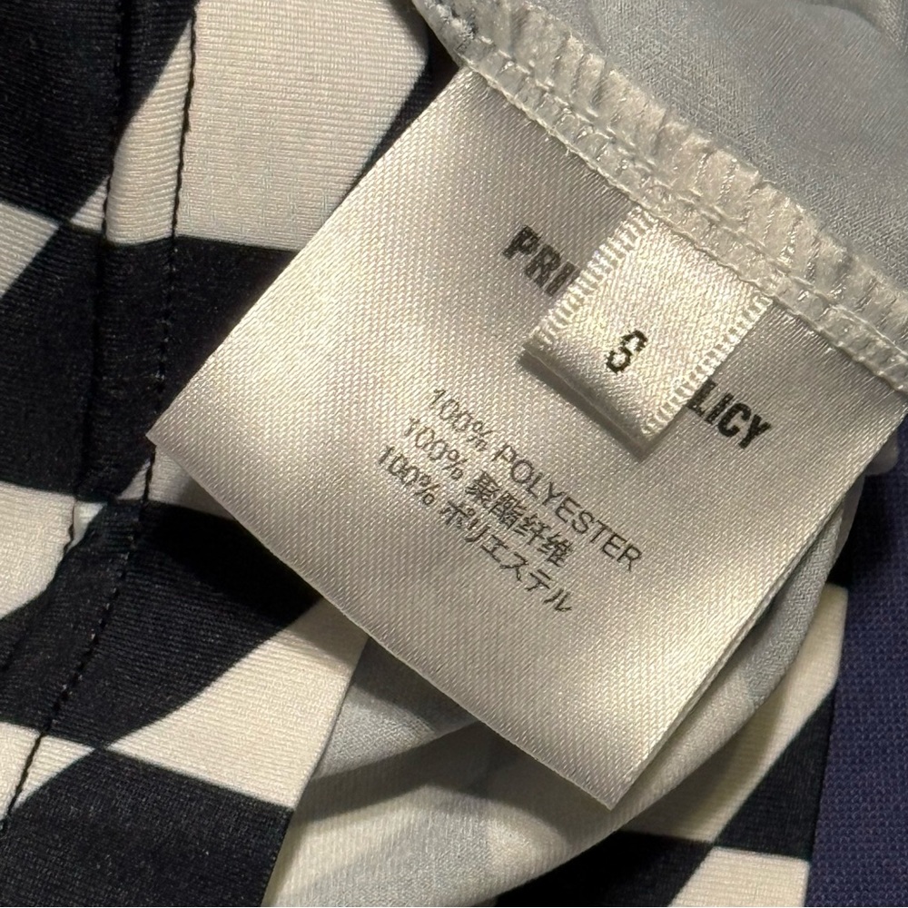 Private Policy NYC black and white checkerboard t-shirt - Picture 5 of 5